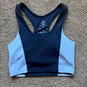 Women’s XS Move Theology Navy Sports Longline Bra